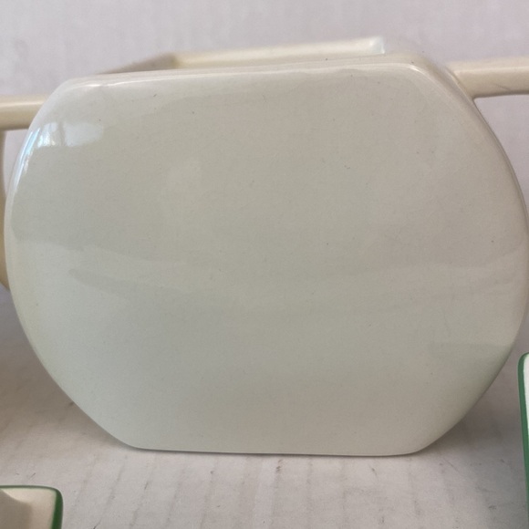 Russ Berrie Vintage Style Cream And Sugar Three Pieces Poppies Retro Style - Picture 12 of 17